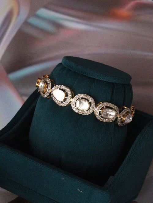 Nancy Polki  And Diamond Bangle