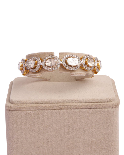 Eshana Polki And Diamond Bangle