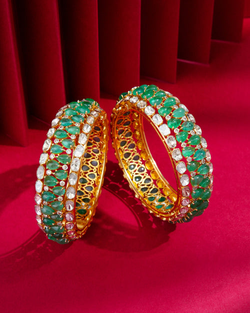 Lavelle Polki And Diamond Bangle