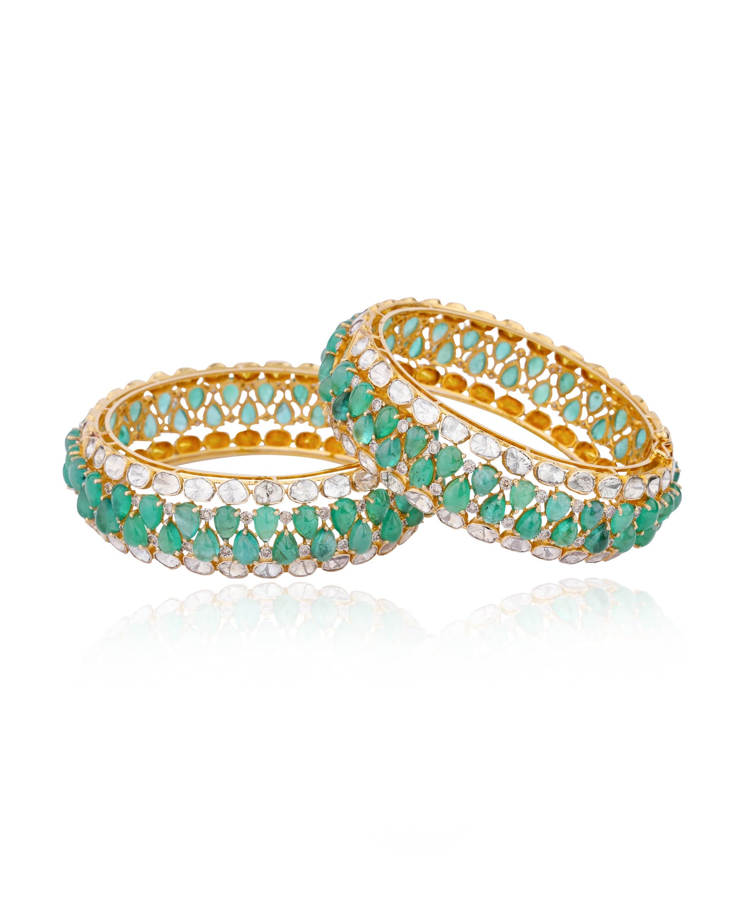 Rashmi Polki And Diamond Bangle