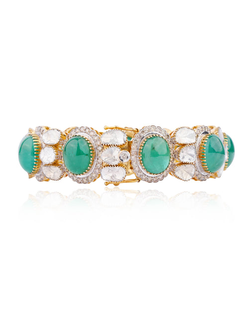 Inanya Polki And Diamond Bangle