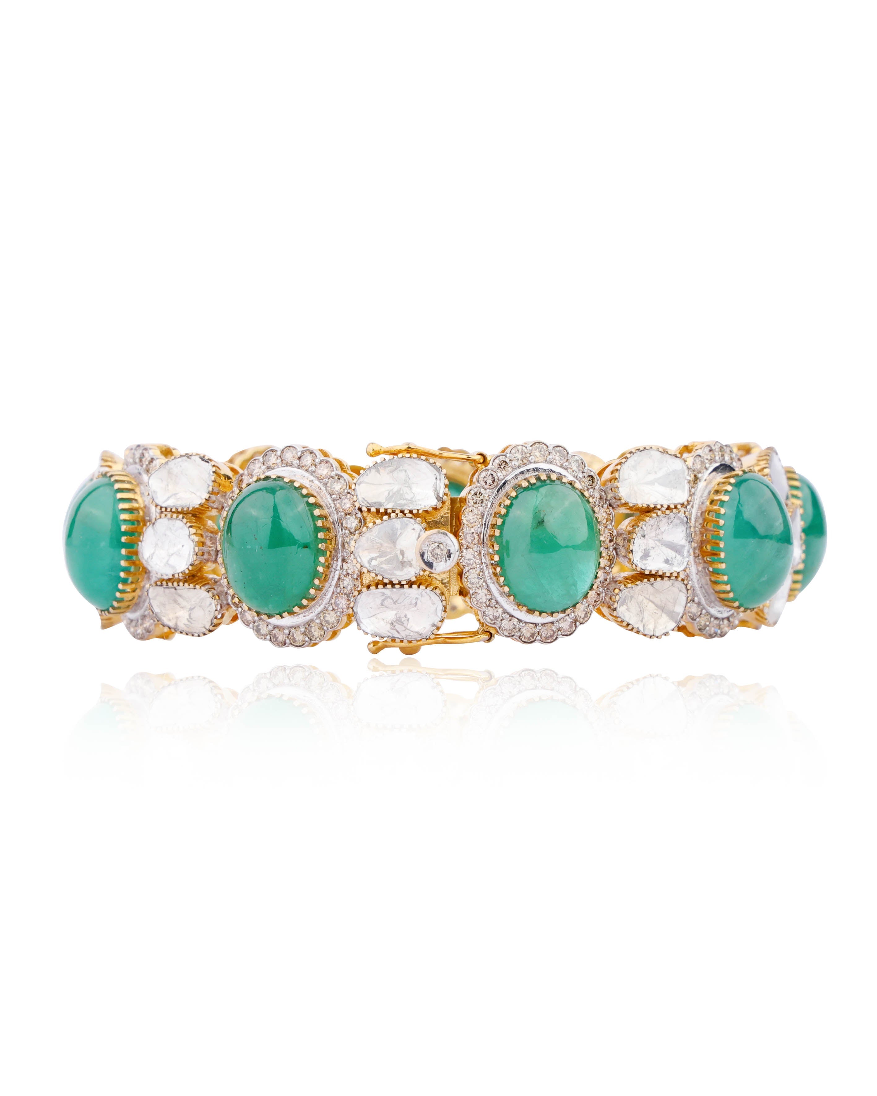 Inanya Polki And Diamond Bangle
