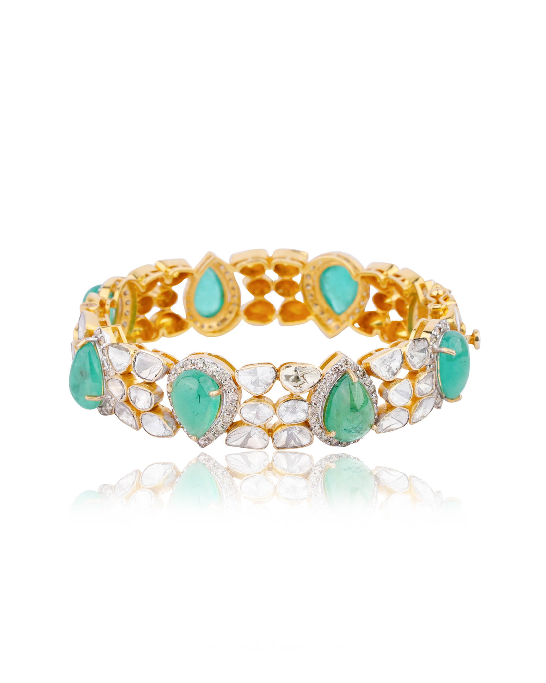 Shiksha Polki And Diamond Bangle