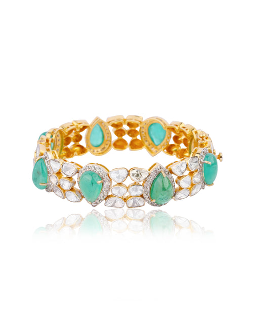 Rajni Polki And Diamond Bangle