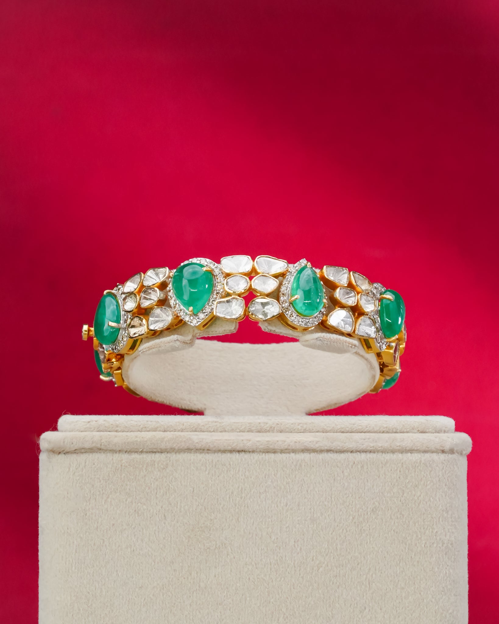 Ailsa Polki And Diamond Bangle