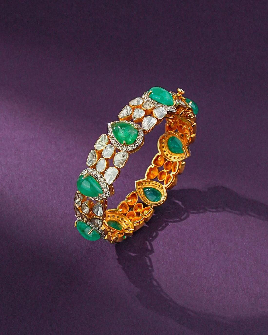 Ailsa Polki And Diamond Bangle