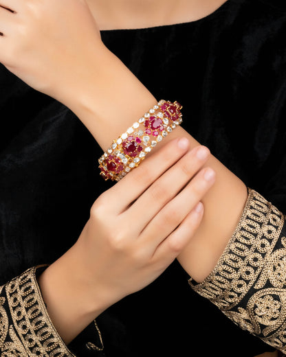 Vanshika Polki And Diamond Bangle