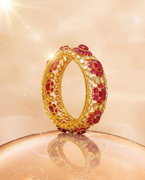 Beatrice Polki And Diamond Bangle