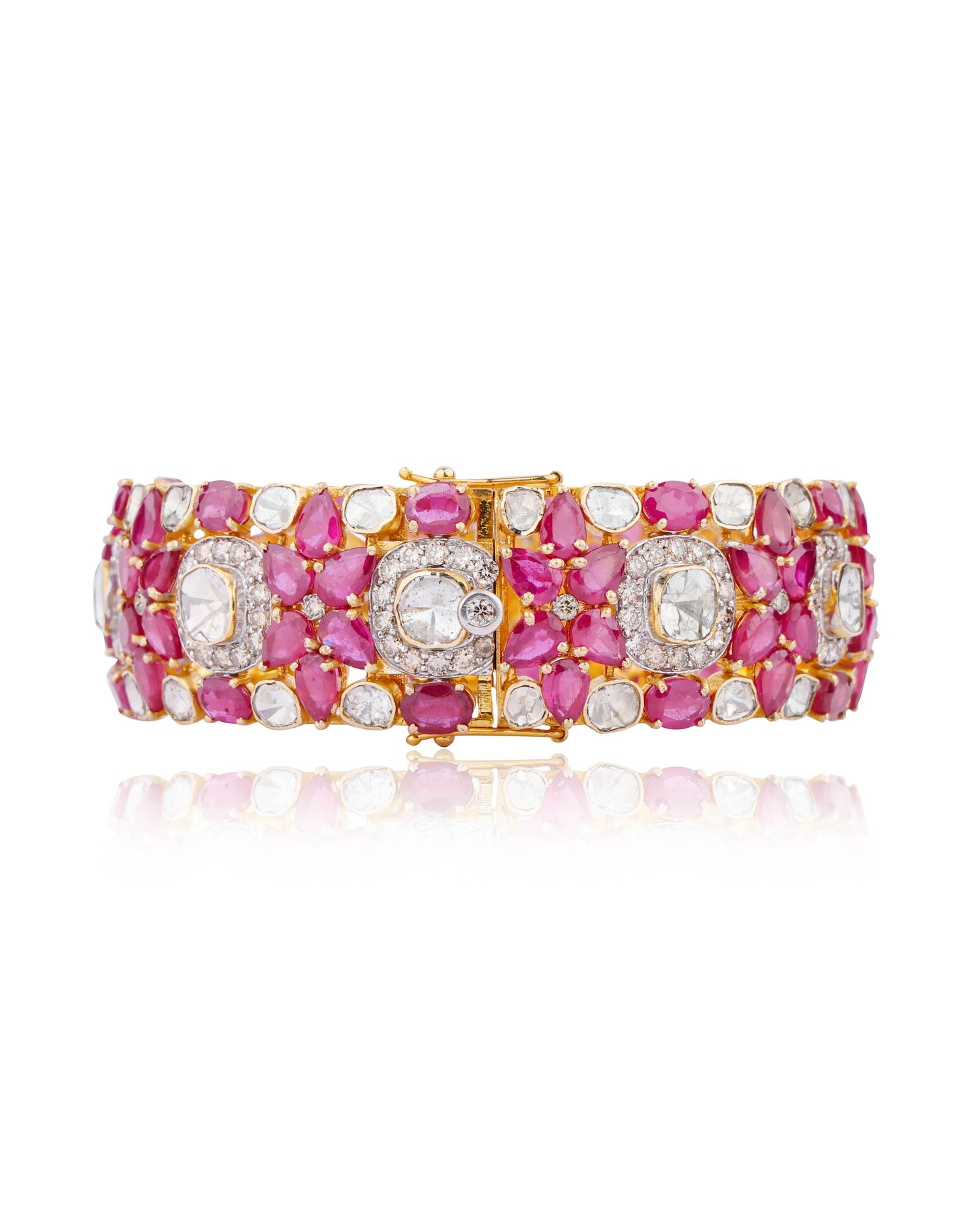 Akshi Polki And Diamond Bangle