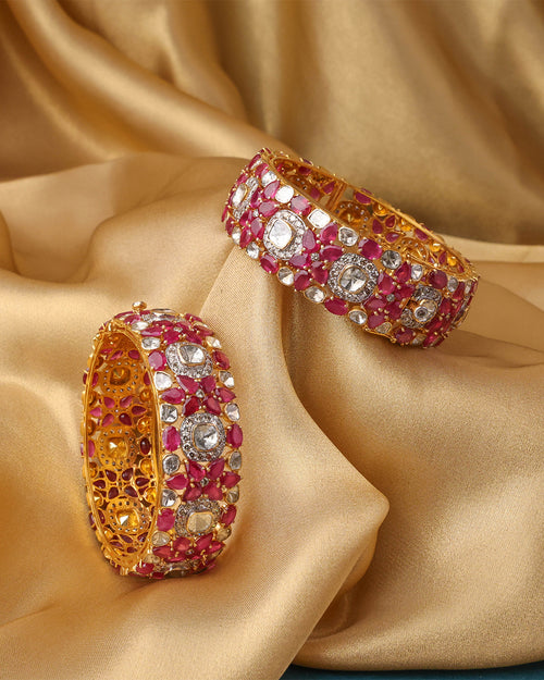 Vivienne Polki  And Diamond Bangle