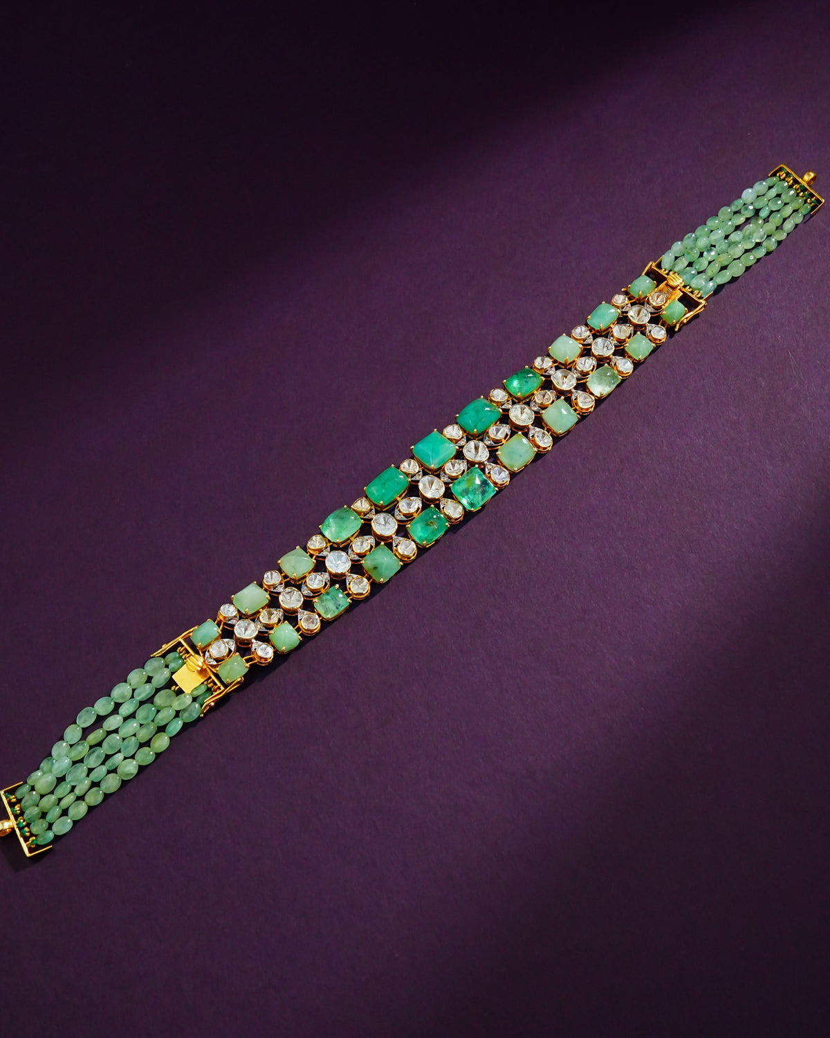 Vidya Polki And Diamond Loose Bracelet