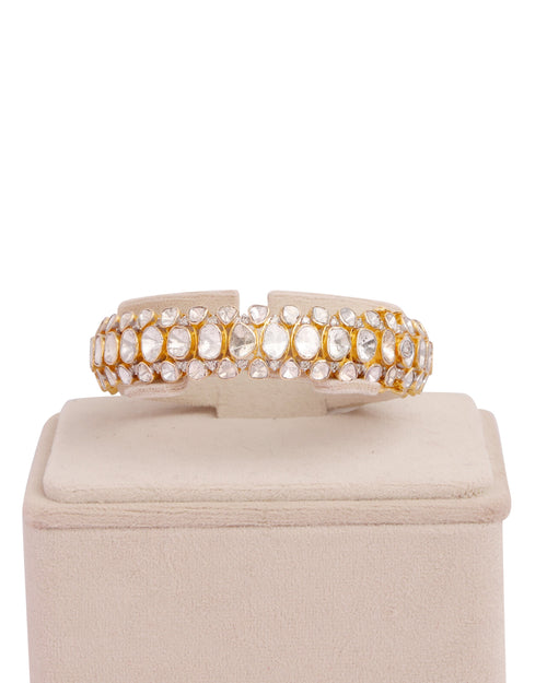 Sunaina Polki And Diamond Bangles