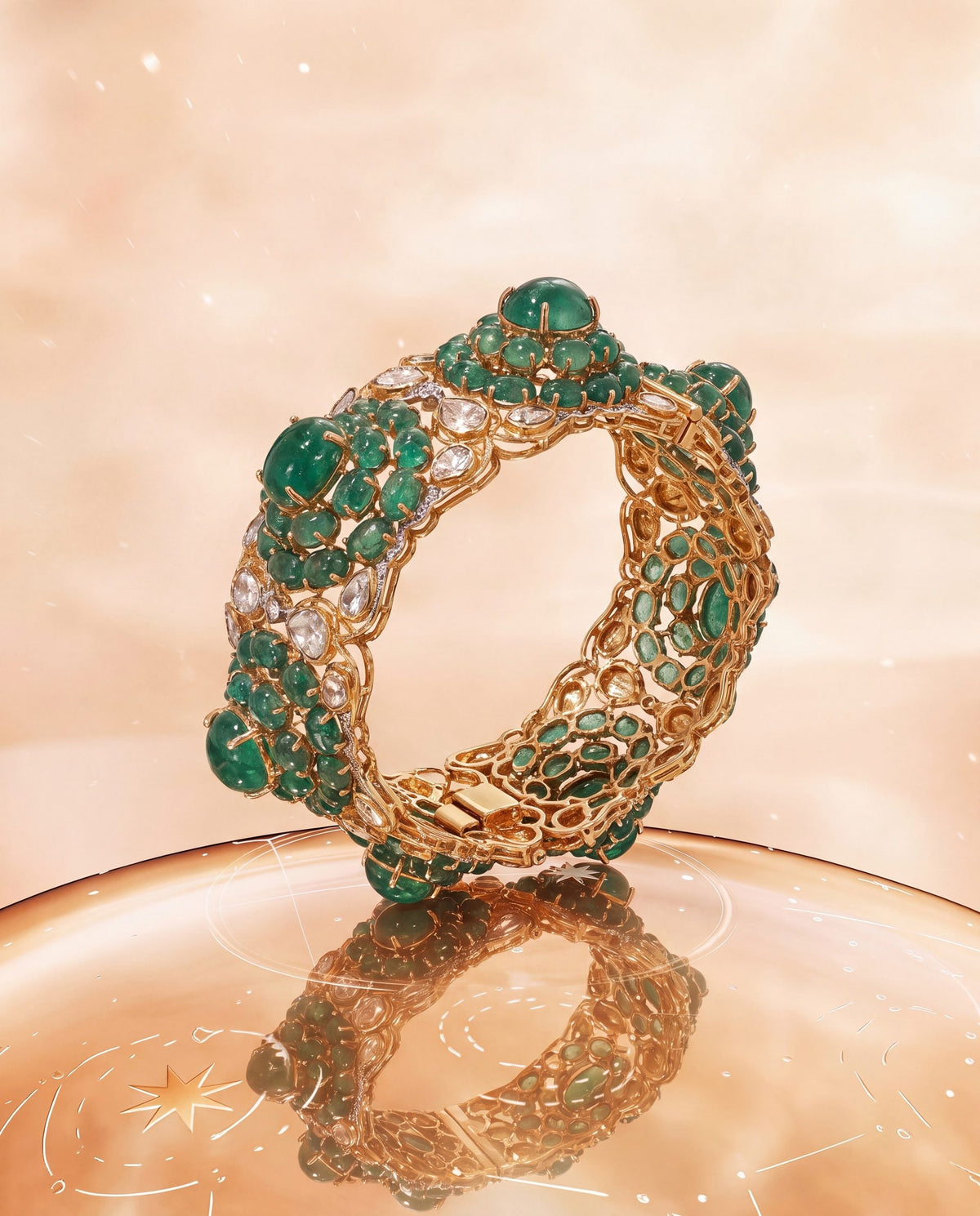 Beatrix Polki And Diamond Bangle