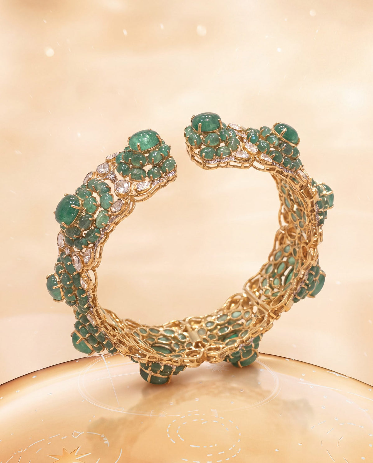 Beatrix Polki And Diamond Bangle
