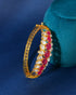 Yashi Polki And Diamond Bangle