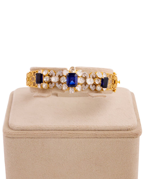 Niya Polki And Diamond Bangle