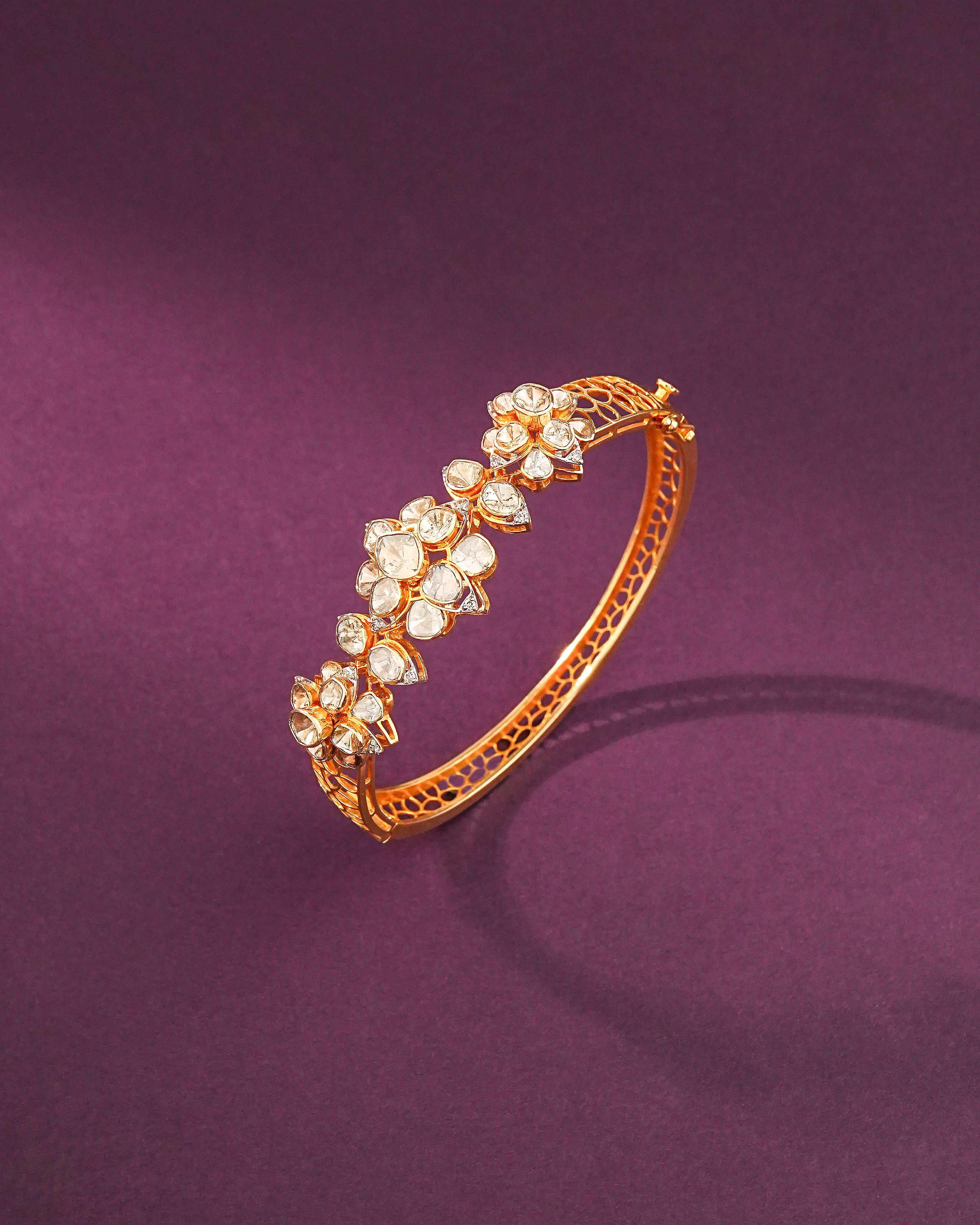 Anne Polki And Diamond Bangle