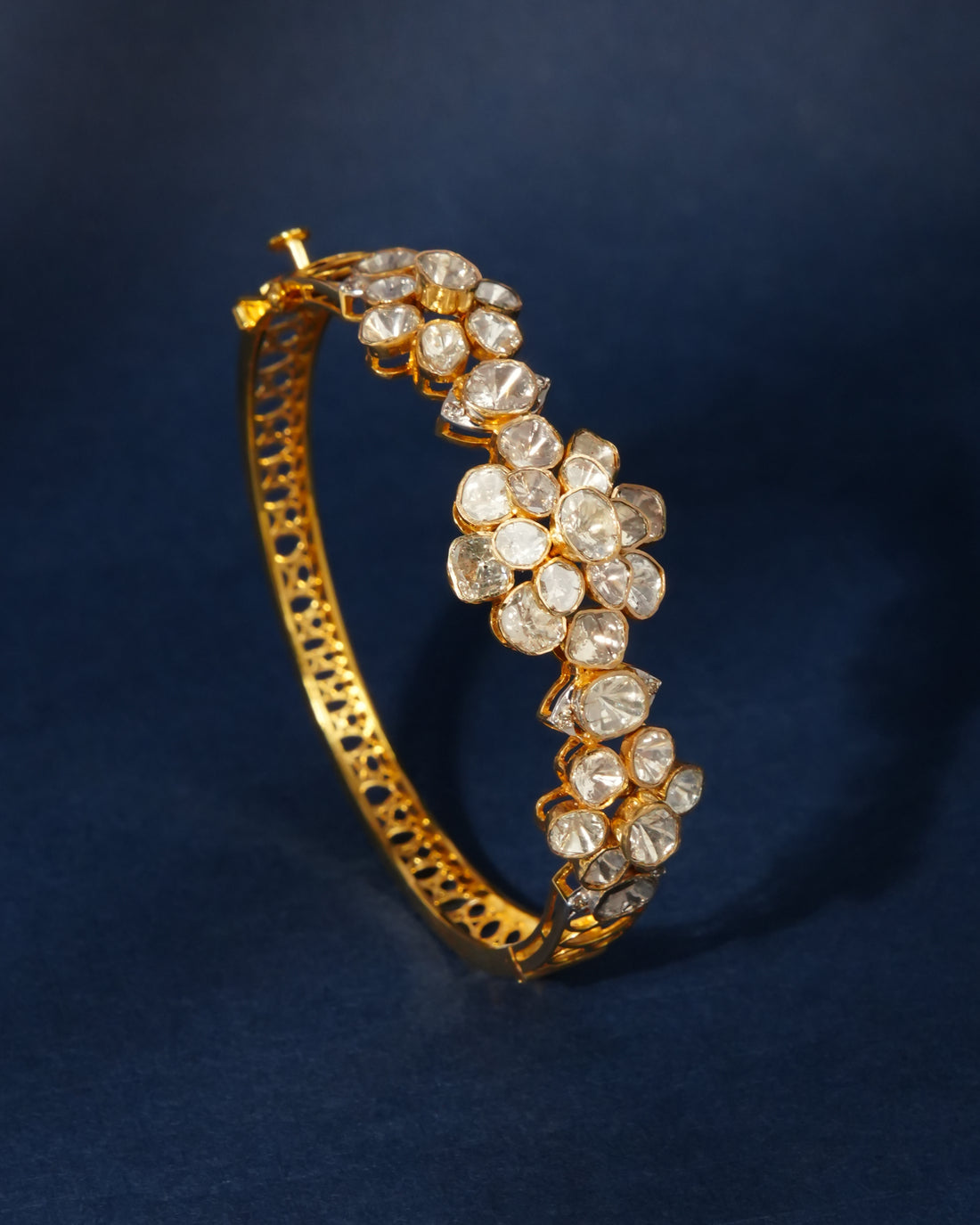 Louise Polki  And Diamond Bangle