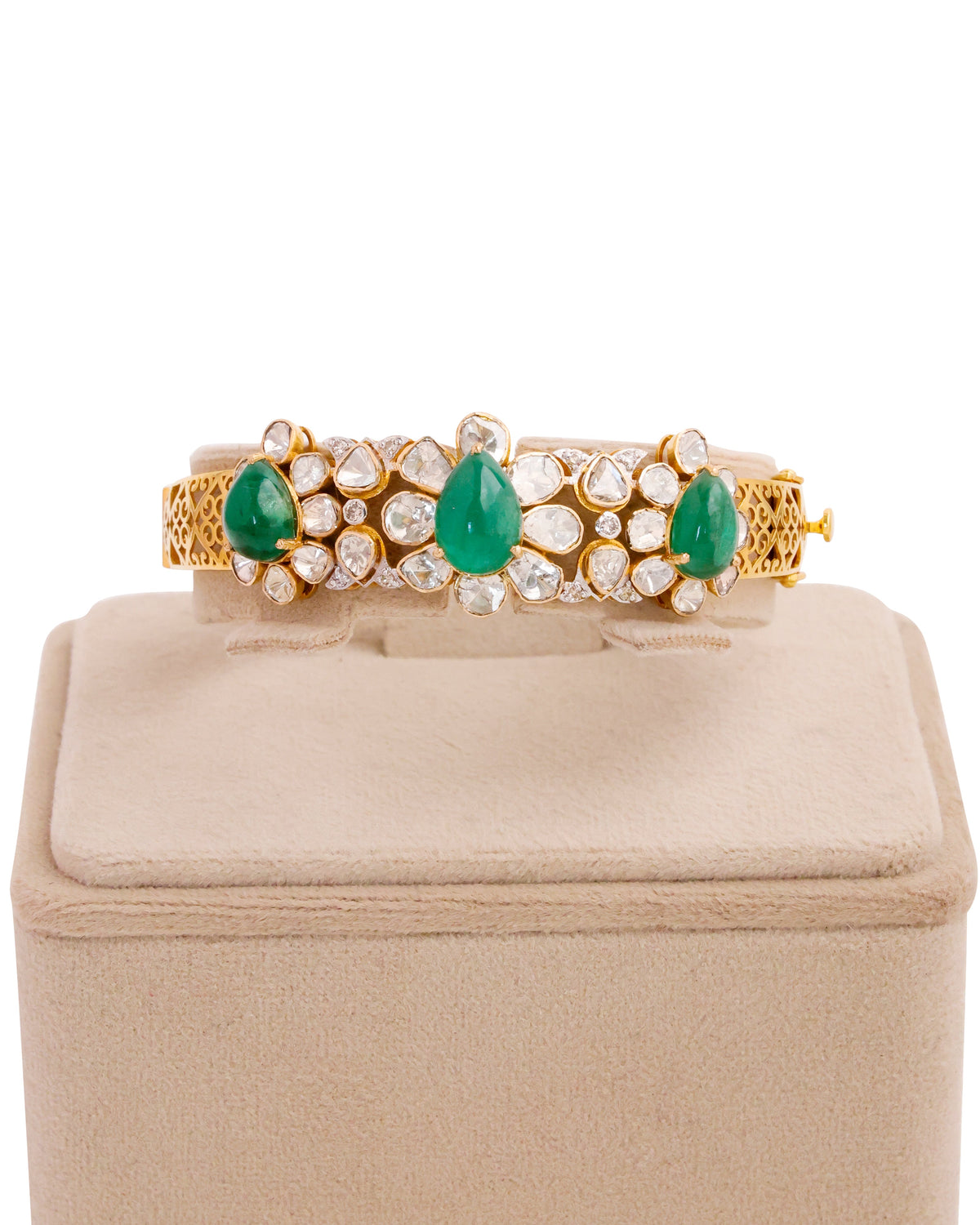 Azalea Polki And Diamond Bangle