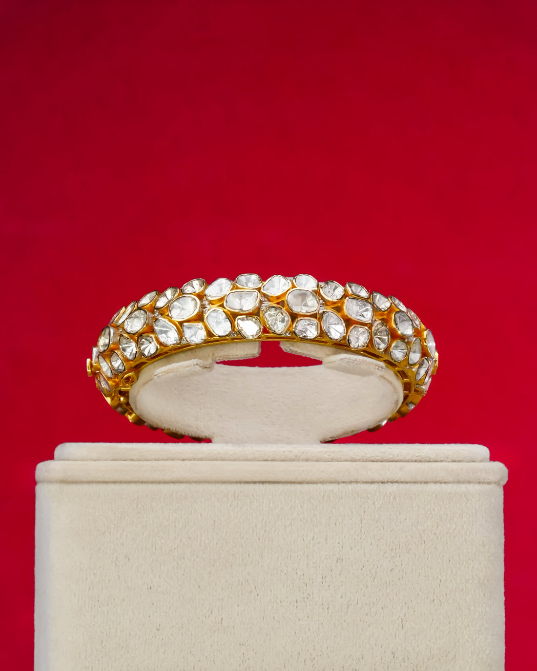 Almera Polki And Diamond Bangle