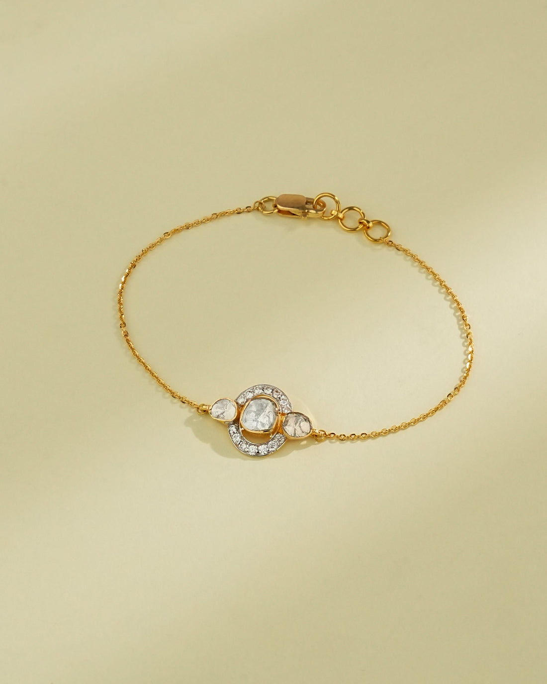 Rushita Polki And Diamond Bangle