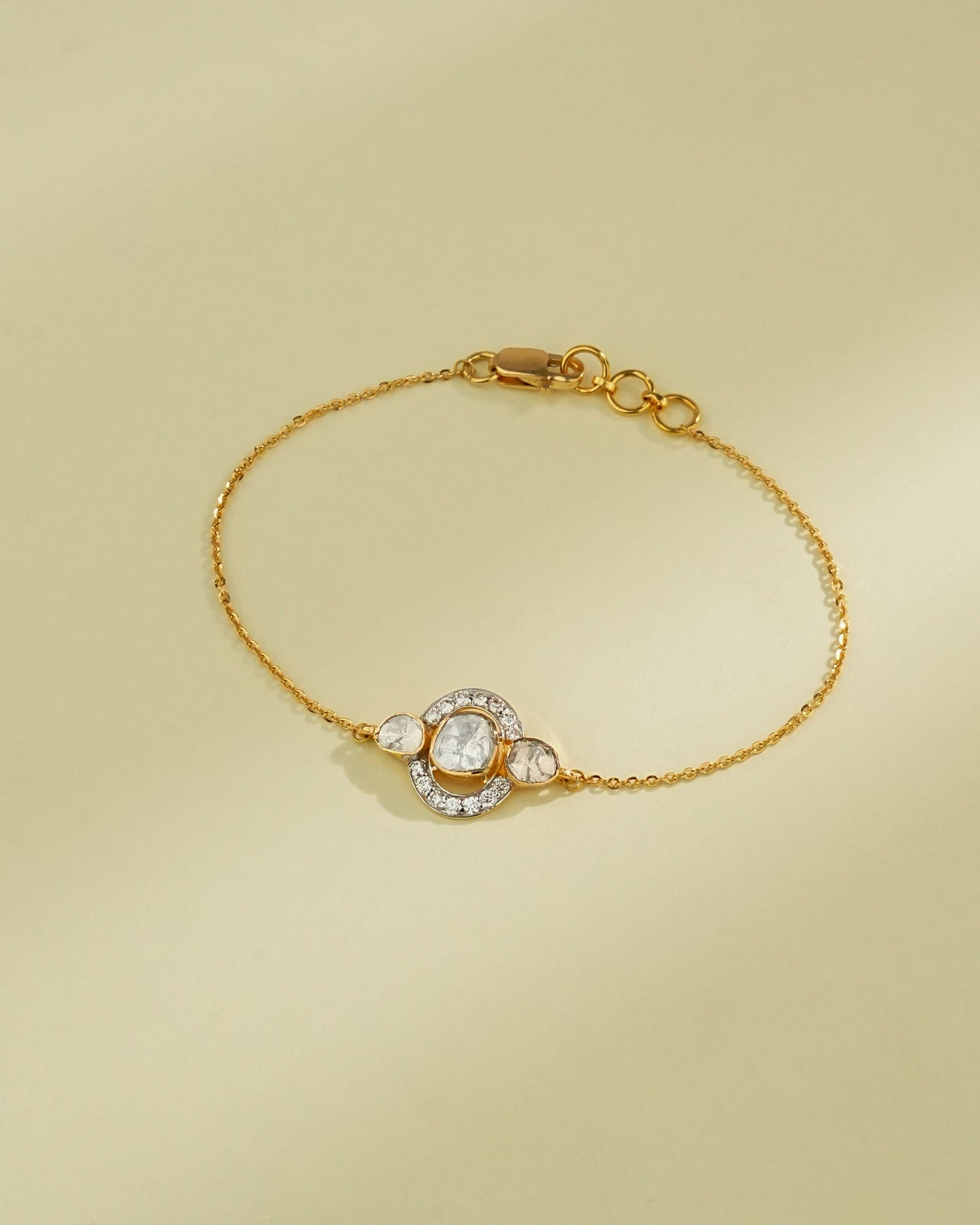 Rushita Polki And Diamond Bangle