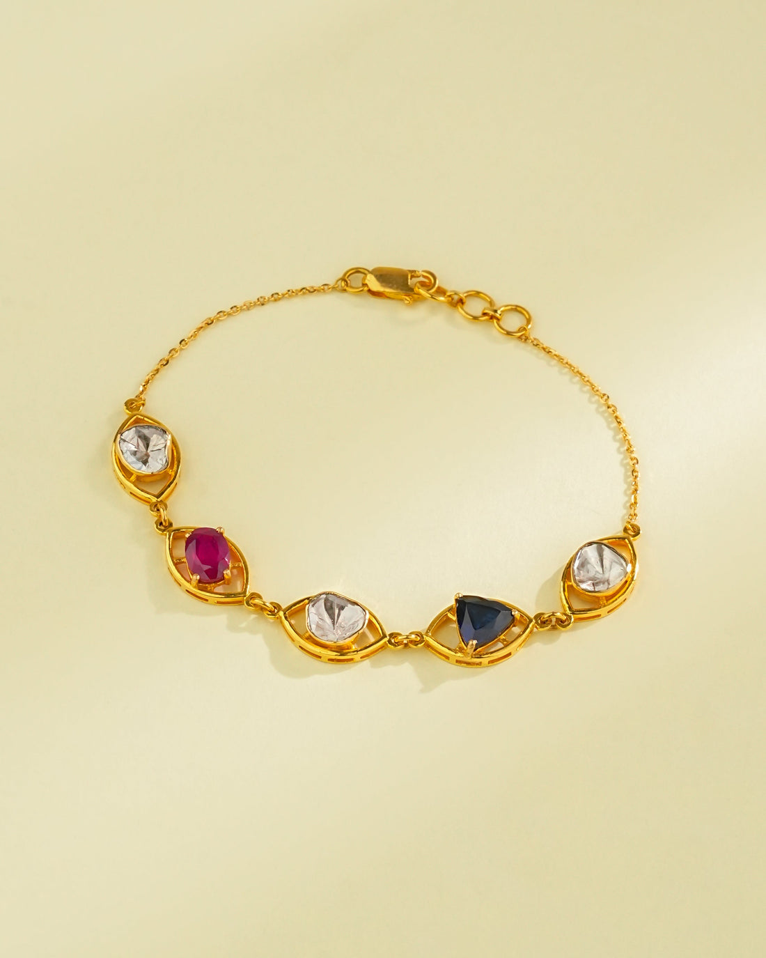 Meena Polki Loose Bracelet