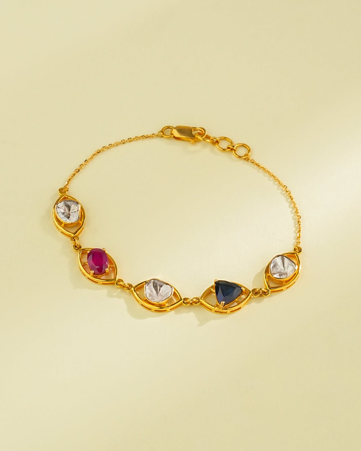 Meena Polki Loose Bracelet