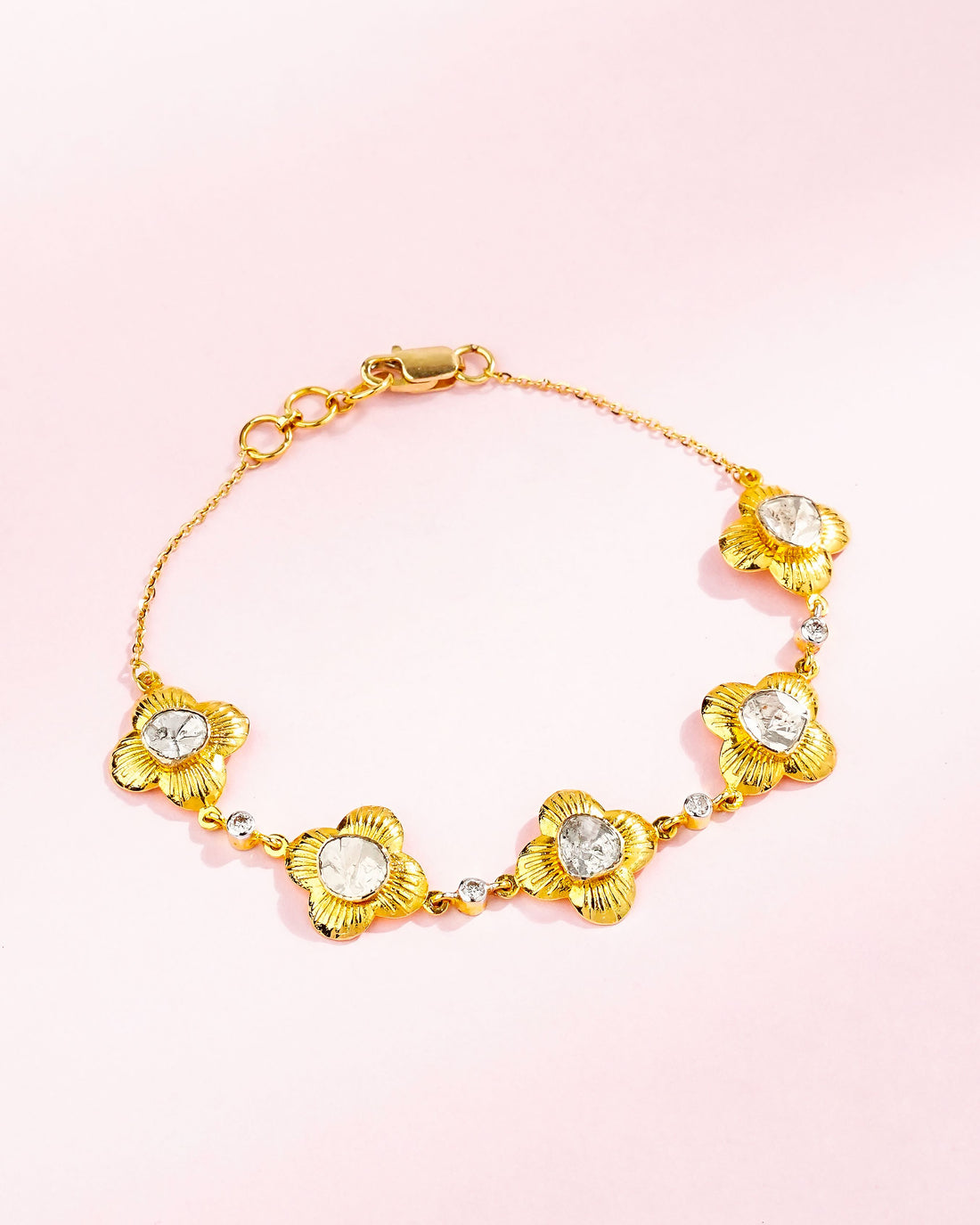 Aashima Polki And Diamond Loose Bracelet