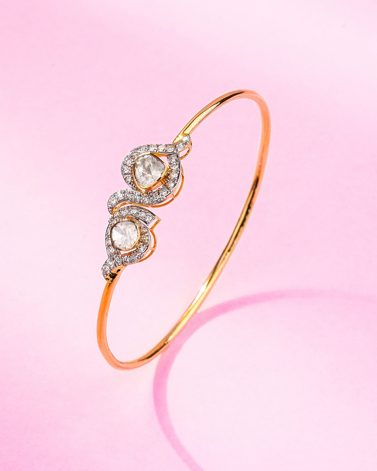 Akira Polki And Diamond Bangle