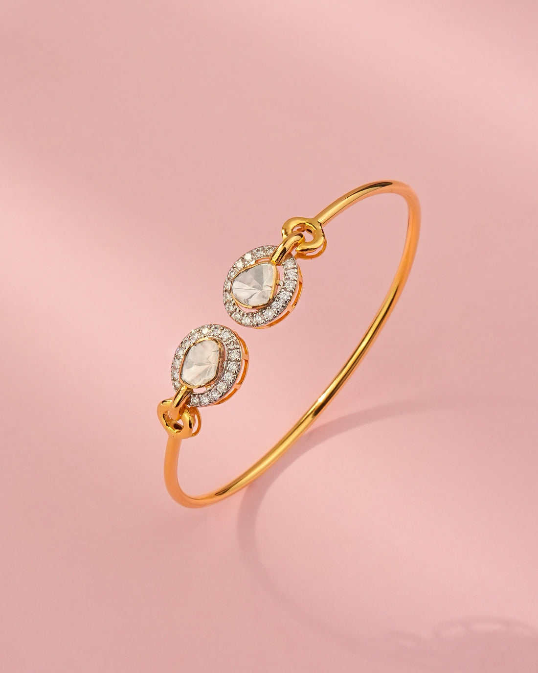 Lakshita Polki And Diamond Bangle