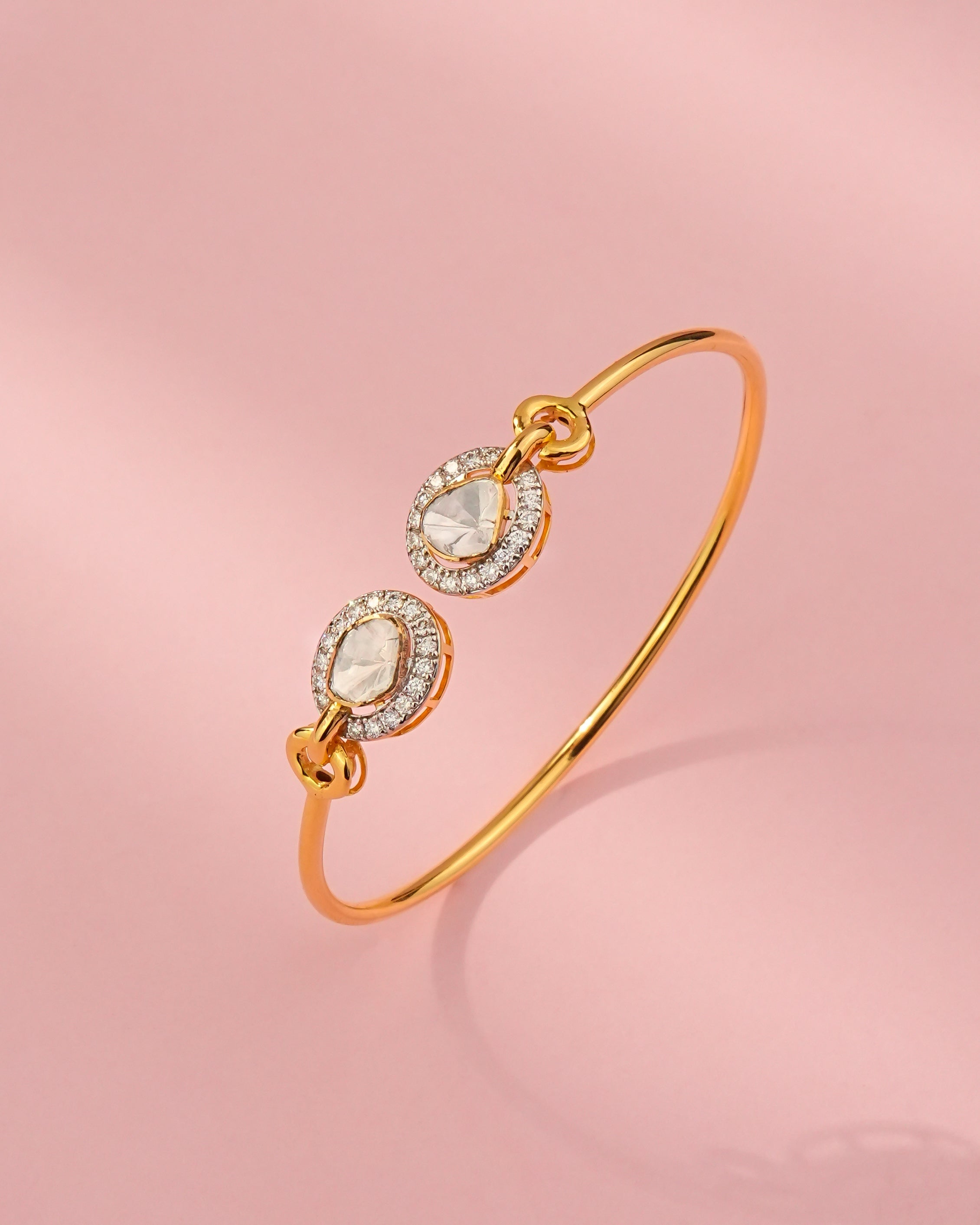 Lakshita Polki And Diamond Bangle