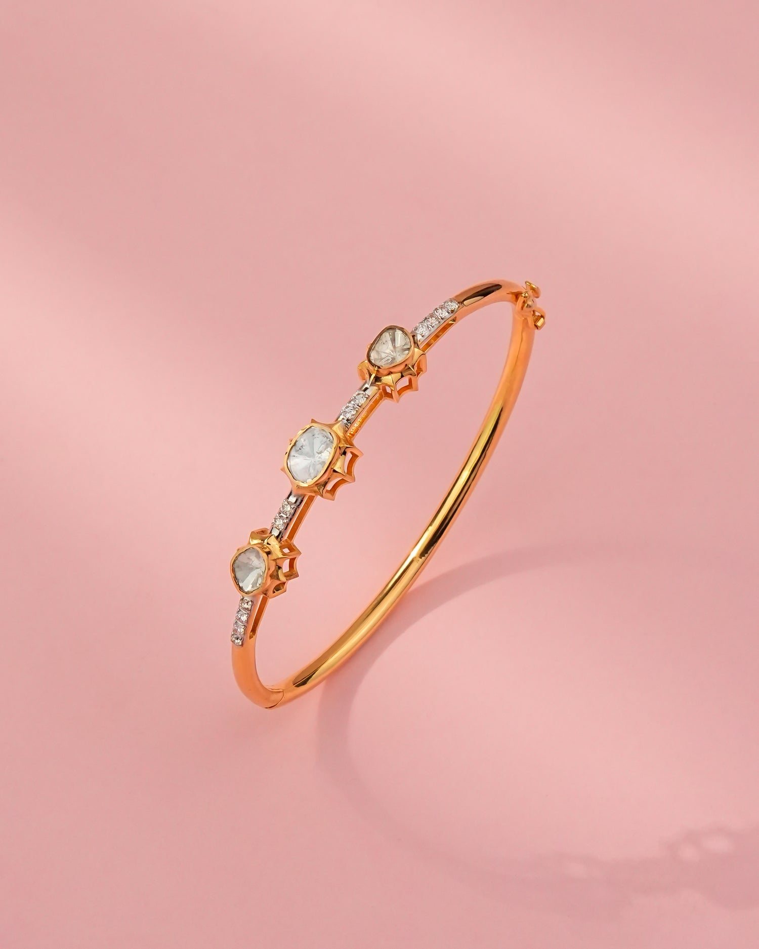 Samiksha Polki And Diamond Bangle