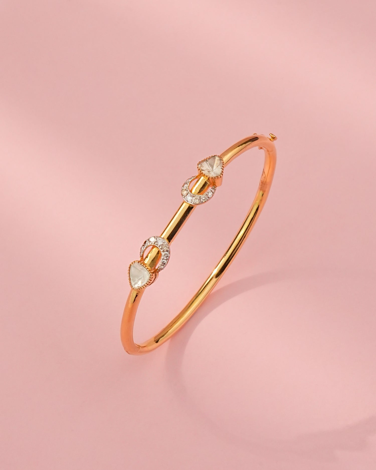 Latika Polki And Diamond Bangle