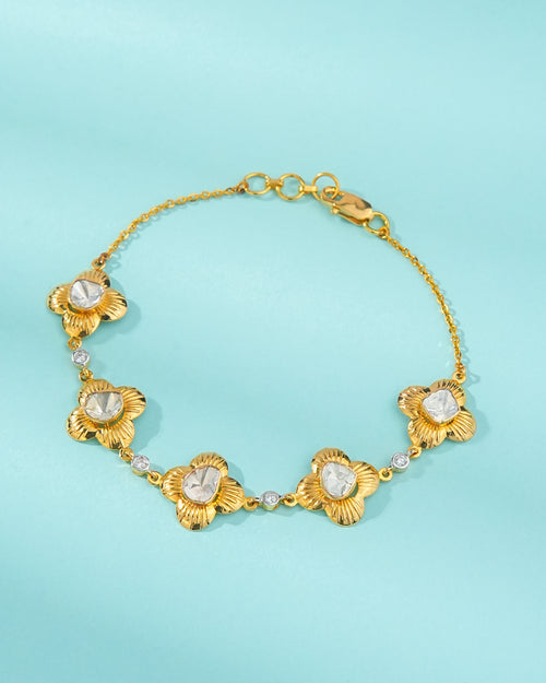Aashima Polki And Diamond Loose Bracelet