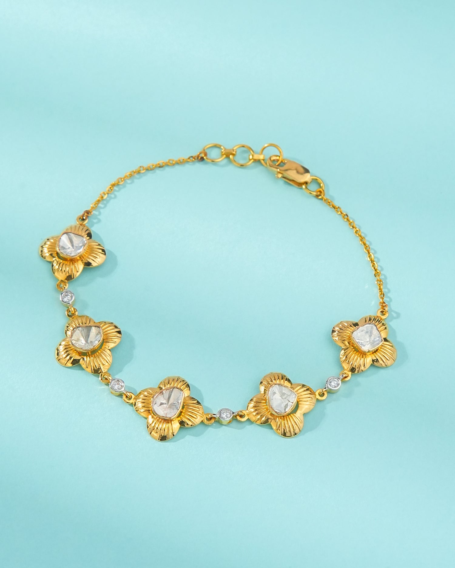 Aashima Polki And Diamond Loose Bracelet