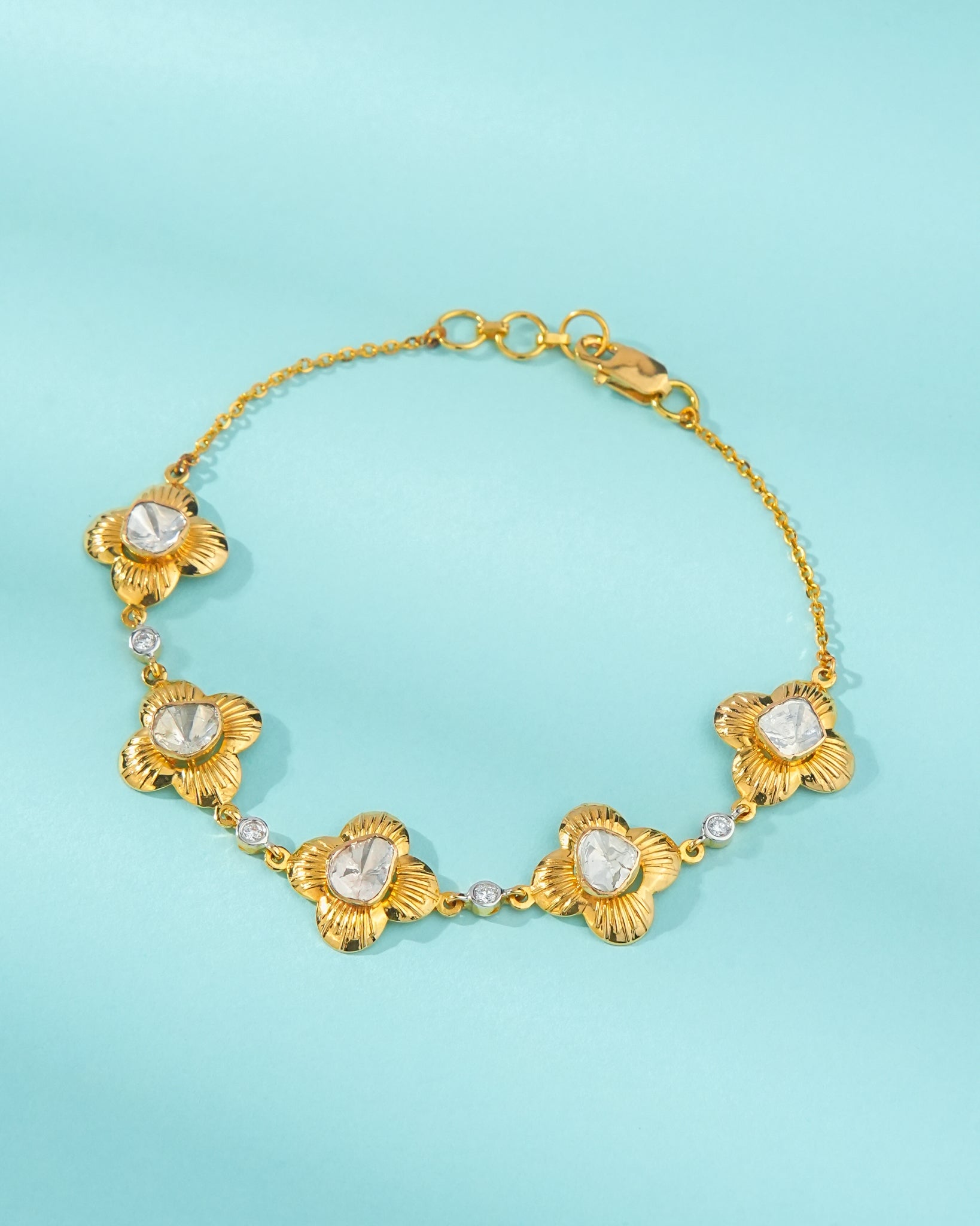 Aashima Polki And Diamond Loose Bracelet