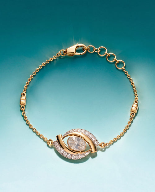 Jasmin Polki And Diamond Loose Bracelet