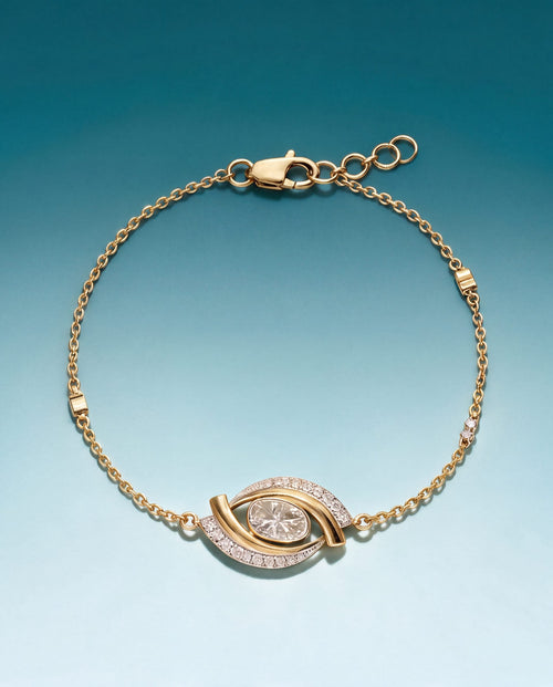 Jasmin Polki And Diamond Loose Bracelet