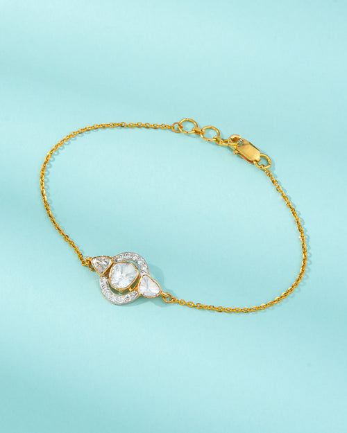Rushita Polki And Diamond Loose Bracelet