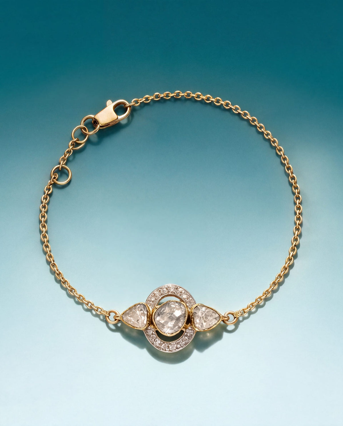 Rushita Polki And Diamond Loose Bracelet