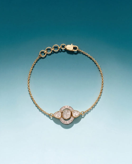 Rushita Polki And Diamond Loose Bracelet