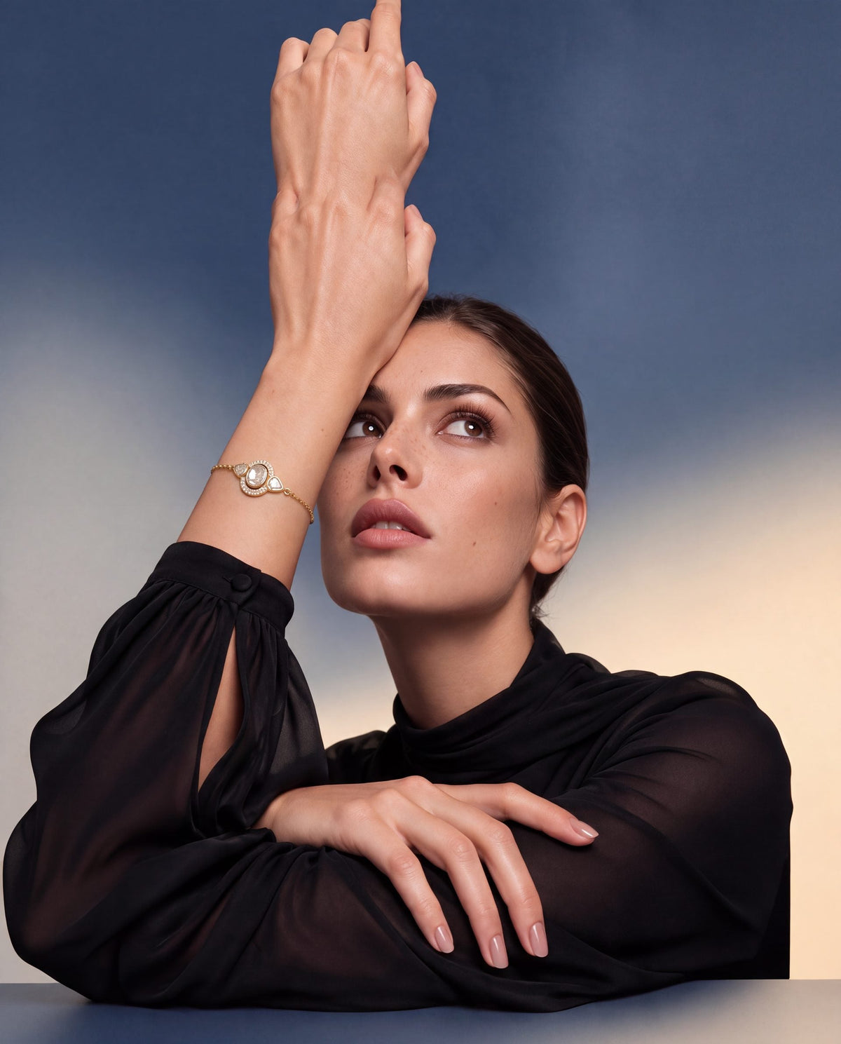 Rushita Polki And Diamond Loose Bracelet