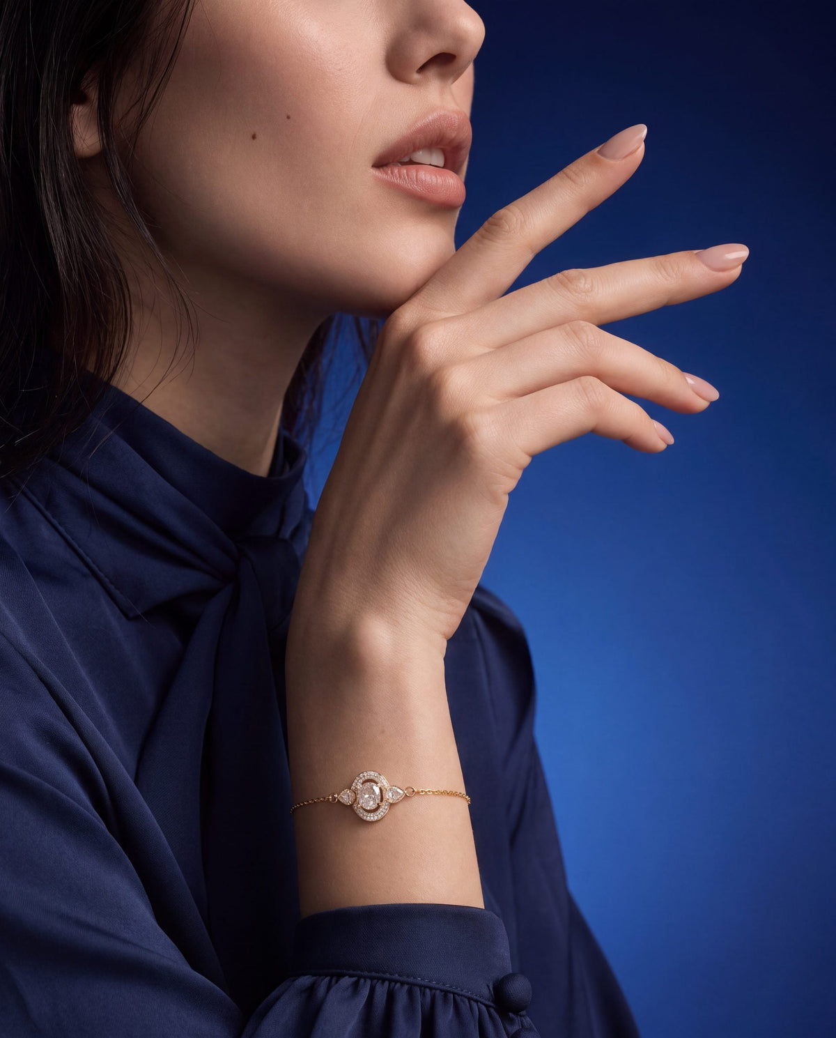 Rushita Polki And Diamond Loose Bracelet