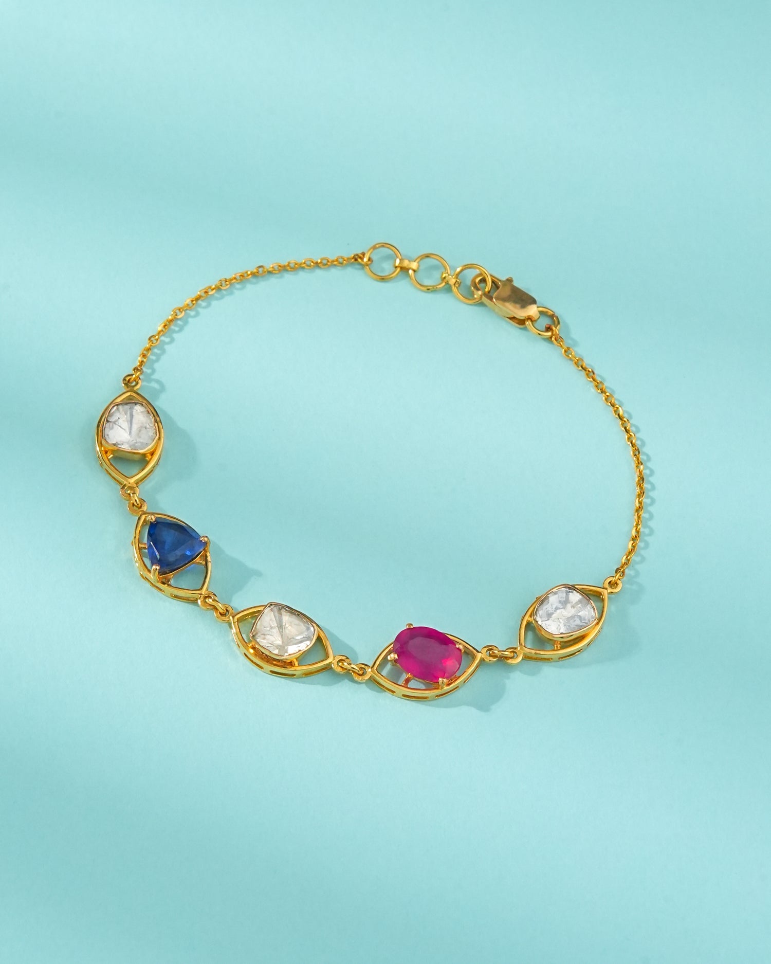 Meena Polki Loose Bracelet