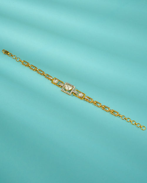 Kashi Polki And Diamond Loose Bracelet