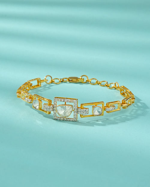 Kashi Polki And Diamond Loose Bracelet