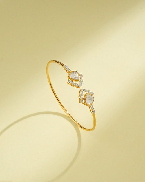 Tara Polki And Diamond Bangle