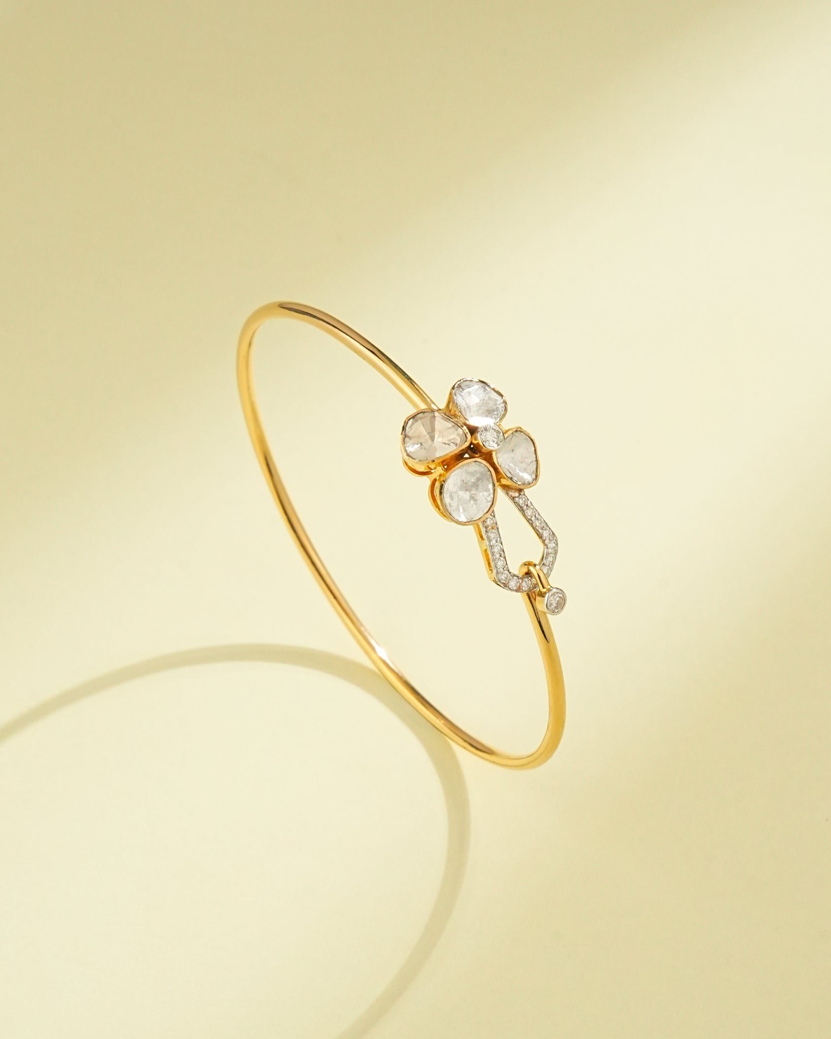 Jiya Polki And Diamond Bangle