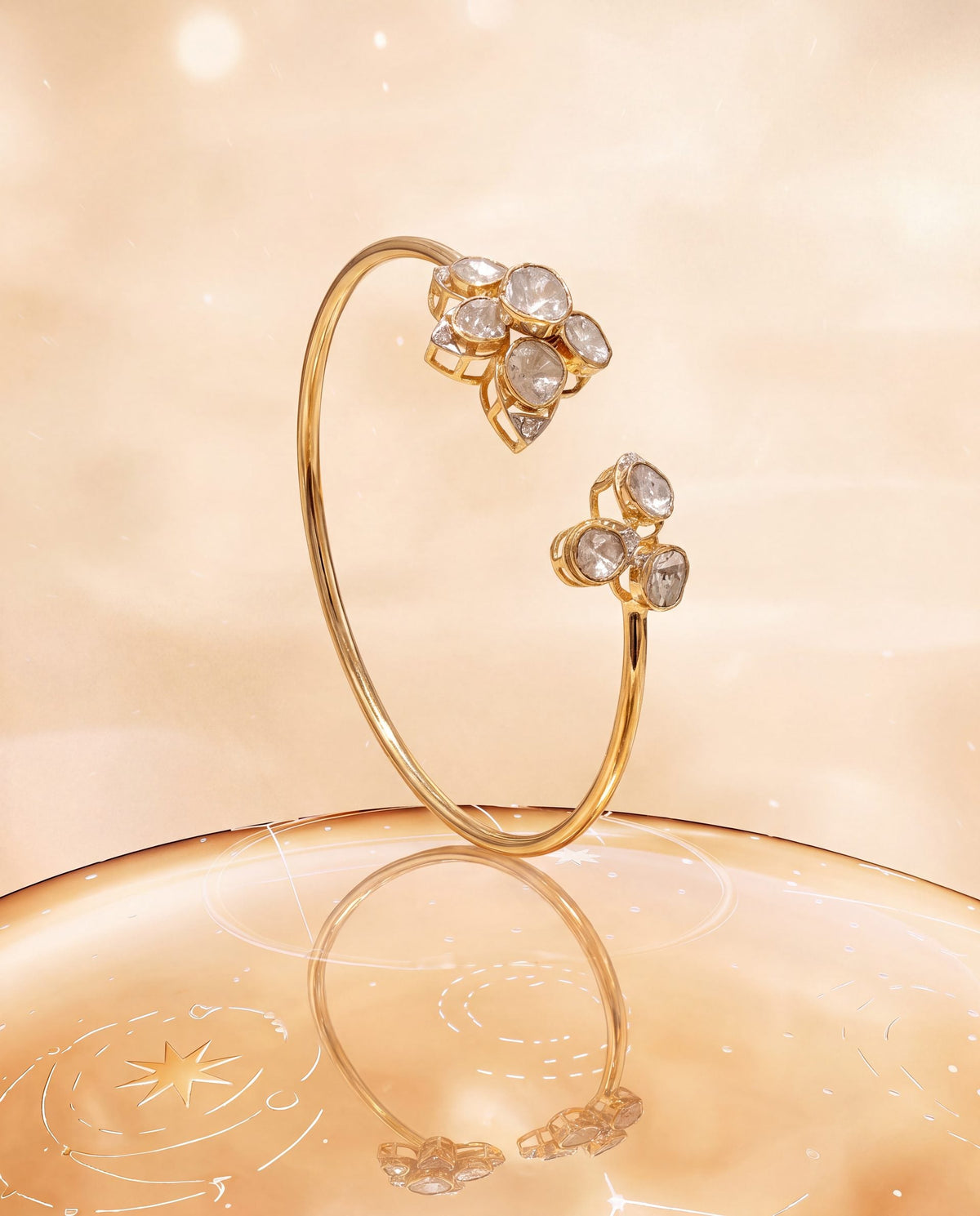 Amara Polki And Diamond Loose Bracelet
